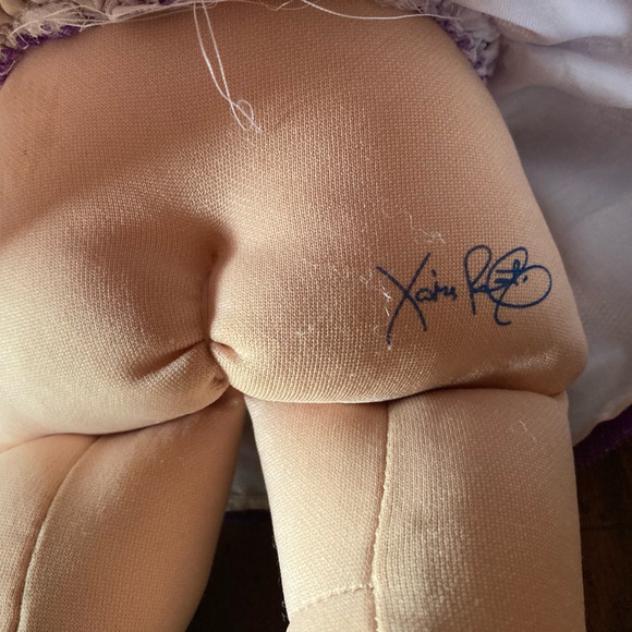 Cabbage patch kid play along 2007 little girl brown curly hair and green eyes - Picture 4 of 8